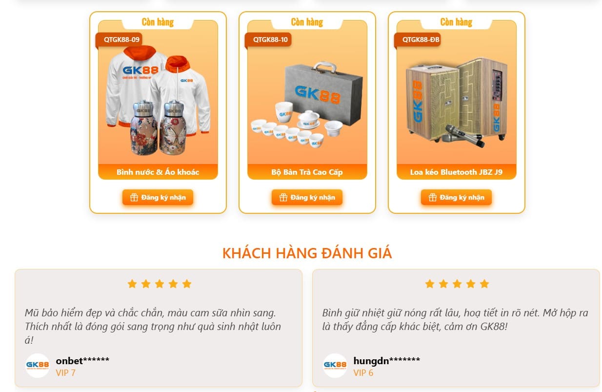 GK88 tung chương trình “Ngàn Quà Tặng – Vạn Tri Ân” tri ân hội viên toàn quốc